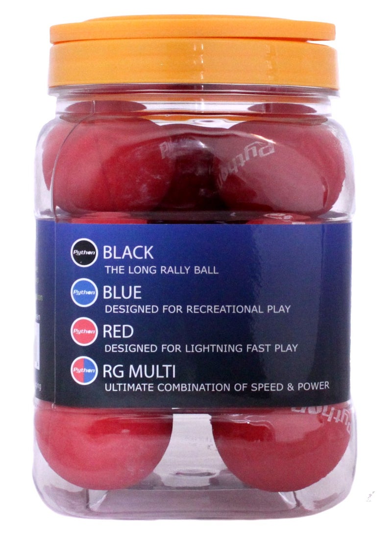 Python Racquetball Python Red Racquetballs (Value Pack - 12 Ball Jug/Lightning Fast!) - Image 2